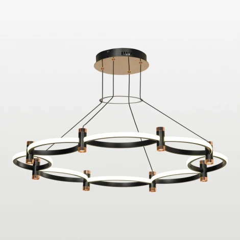 Подвесная люстра Lussole Taylor LSP-7211 (LED, 220V, на тросе, круглые)