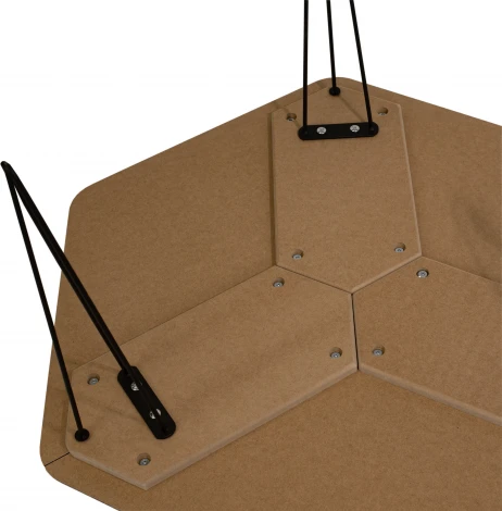 Стол журнальный BeautyStyle 23 дуб крымский состаренный/черный Mebelik арт.009002