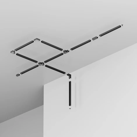 Профиль 2м накладной черный Maytoni Elasity IP O-TR001-P-B2M