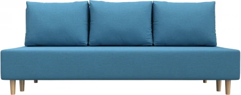 Диван прямой Лига-033 (Голубой/Рогожка) Лига Диванов арт.124713