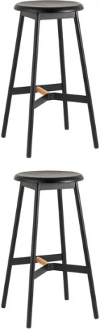 Стул барный Knobb черный 2 шт Stool Group (арт.УТ000038297)