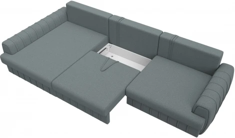 Диван угловой Лига-057 НПБ Лонг угол левый Лига Диванов (Рогожка) арт.129294L