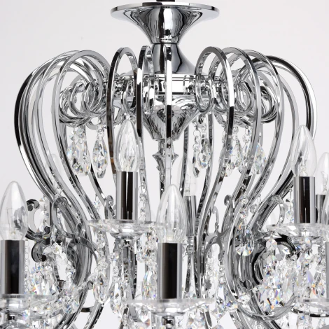 Подвесная люстра Chiaro Сюзанна 458010524 (220V, на цепи, подсвечник, свеча)