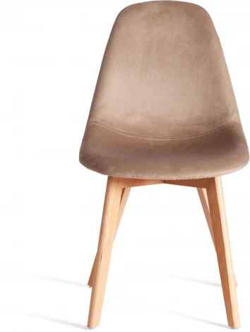 Стул CINDY SOFT (mod. C1021F1-1) / 1 шт. в упаковке (Велюр,Дерево бук /Коричневый)