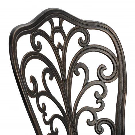 Стул Secret de Maison Mozart/Моцарт алюминиевый сплав, 53х41х89см, бронзовый (Комплект из 2 шт.) Tetchair 10679