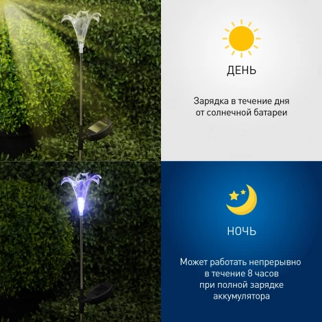 Грунтовый светильник светодиодный на солнечных батареях ЭРА ERASF22-19 (IP54)