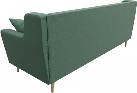 Диван кухонный прямой Брайтон 3 (Зеленый/Рогожка) Лига Диванов арт.123185