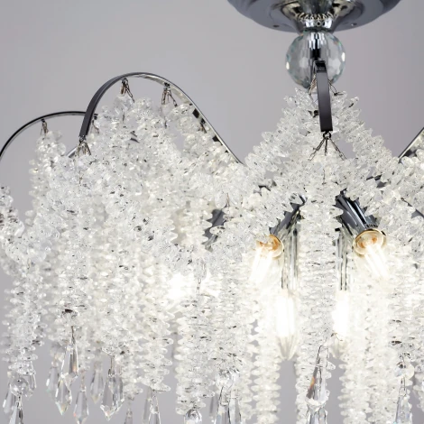 Подвесная люстра хрустальная Modelux MODELUX ML.855.12 CR