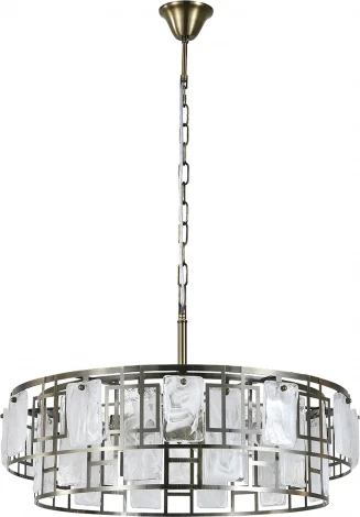 Подвесная люстра Escada Tephida 2131/6S 6x40Вт E27, металл/стекло, бронза/белый матовый (220V, круглые)