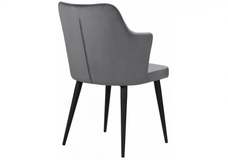 Обеденный стул на металлокаркасе Woodville Velen dark gray 15027