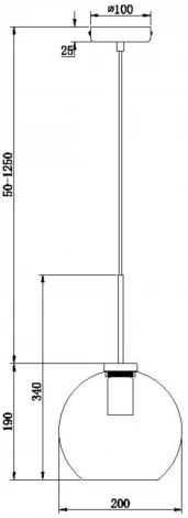 Подвесной светильник Freya Bravis FR8002PL-01BS