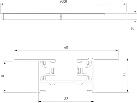 Шинопровод Elektrostandard Track Rail WH Recessed 85083/00 (220V)