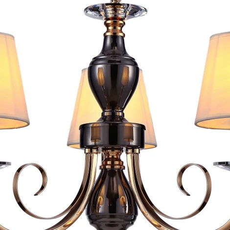 Подвесная люстра ILLUMICO IL5272-3P-27 BK GD (220V, на цепи)