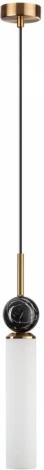 Подвесной светильник Odeon Light Lolla 4361/1 под латунь/металл/стекло/черный мрамор 1*E14 40W 220V LOLLA (на проводе, круглые)