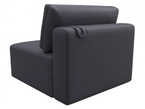 Модуль диван Лига-060 НПБ (ЛДСП,Брус,Фанера/Пластик/Экокожа/Серый) Лига Диванов 130075