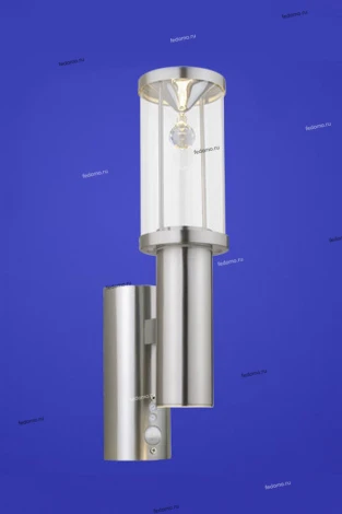 Бра уличное с датчиком движения хрустальное Eglo Trono Crystal, 2 лампы, никель