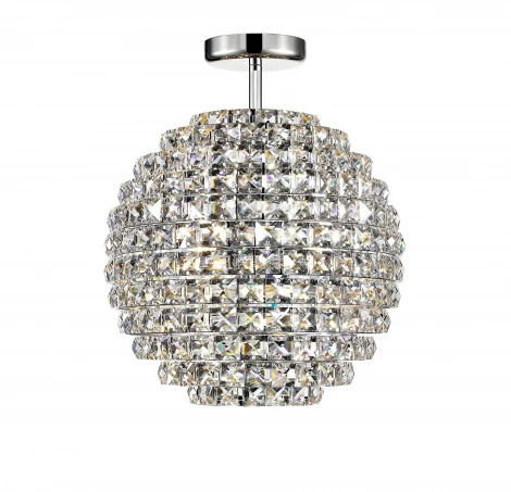 Потолочная люстра на штанге Simple Story 1096 1096-4CL (220V, хрусталь, шар)