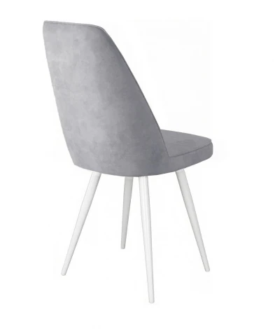 Стул DikLine 327 поворотный B22 GREY, ножки белые 00-00084784