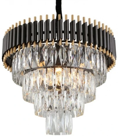Подвесная люстра Empire Black Chandelier Crystal D 54 ImperiumLoft 40,2861 (147700-22) (220V, на цепи)