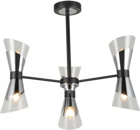 Потолочная люстра на штанге Imex MD.51913-6-S-BK+CH