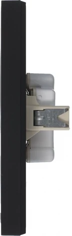 Розетка встраиваемая двойная без заземления (карбон) Systeme Electric AtlasDesign ATN001020