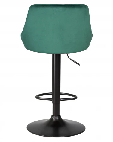 Стул барный DOBRIN LOGAN BLACK (зеленый велюр (MJ9-88))