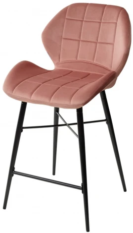 Полубарный стул M-City MARCEL BLUVEL-52 PINK (H=65cm), велюр
