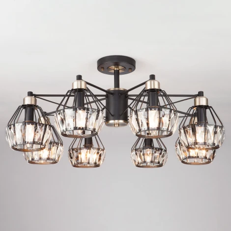 Потолочная люстра Eurosvet Lord 70075/8 черный (220V)