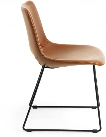 Обеденный стул La Forma (ex Julia Grup) Zahara (Коричневый/ Металл,Пена,Сталь)