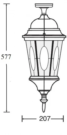 Потолочный светильник уличный Oasis Light ASTORIA 2M 91405MA cover Gb овал (220V, IP44)