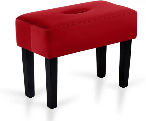 Табурет мягкий Handy ОГОГО (арт.671366), (Велюр,Экокожа/Бордовый)