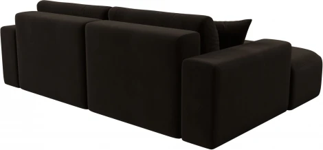 Диван угловой Лига-036 НПБ Классик левый угол (Коричневый/Микровельвет) Лига Диванов арт.121366L