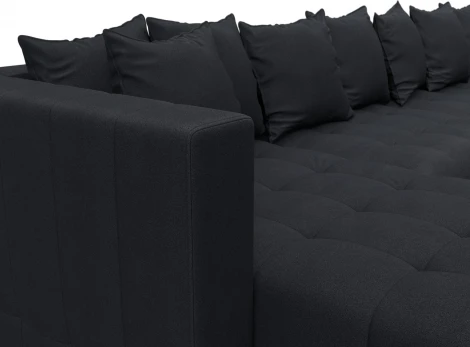 Диван П-образный Лига-052 НПБ МегаЛонг Лига Диванов (Замша) арт.128879