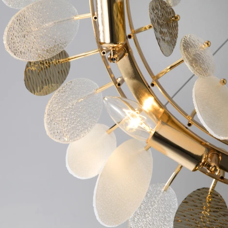 Подвесная люстра Wi-Fi Bogate's Canaria 326/8 (220V, управление смартфоном, голосовое управление, умный дом - Minimir Home, Алиса, Маруся, Салют, на тросе, круглые)