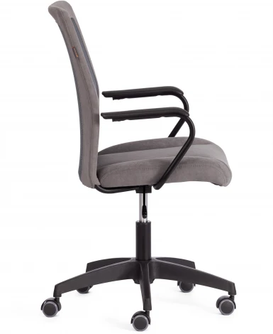 Компьютерное кресло игровое Tetchair STAFF (Флок,Ткань/Серый)