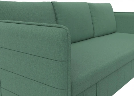 Диван прямой Слим (Зеленый/Рогожка) Лига Диванов арт.121146