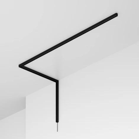 Уличный профиль 2м накладной черный Maytoni Elasity IP O-TR002OH-P-B2M