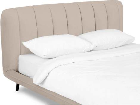 Кровать Amsterdam ОГОГО (арт.751168), (Велюр/Бежевый)