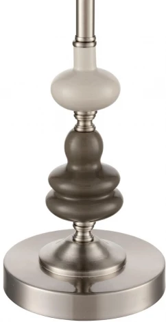 Настольная лампа Lumion Kentuki 8283/1T никель/белый, металл/керамика/текстиль Е14 1*40W 220V