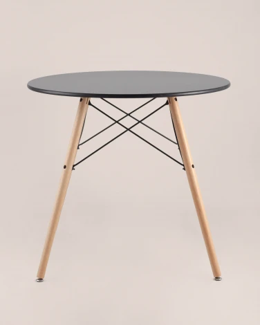 Стол круглый EAMES DSW NEW D=80 черный Stool Group арт.УТ000039067