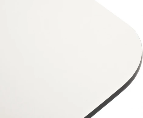 "Верона" журнальный стол из HPL 120х65, H40, каркас белый муар, цвет столешницы "молочный" 4SIS арт.УТ-00008579