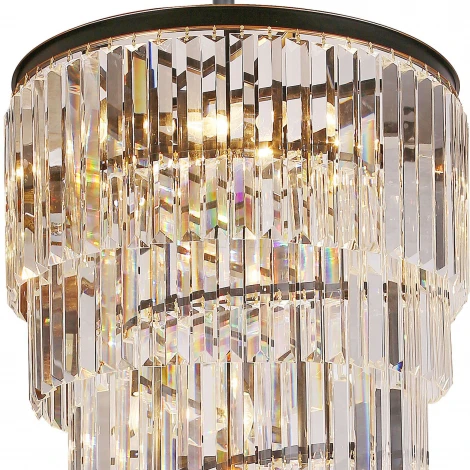 Подвесная люстра Divinare Charlotte 3011/01 SP-15 (220V, хрусталь, на цепи)