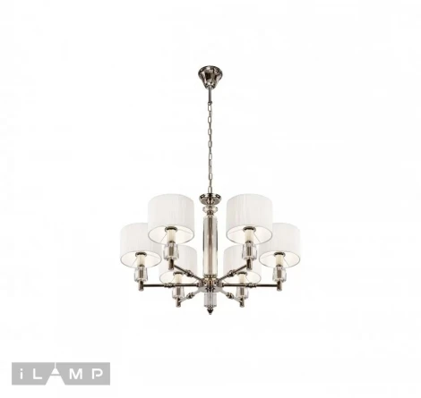 Подвесная люстра iLamp Alexa P2404-6 Nickel
