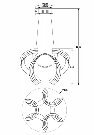 Подвесная люстра Freya Haut FR10024PL-L84W
