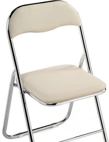 Стул Woodville на металлокаркасе Fold 1 складной beige / chrome 15481