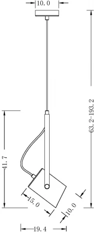 Подвесной светильник Freya Elori FR4004PL-01WB (220V, на проводе)