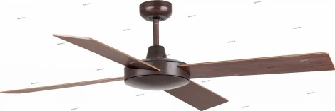 Вентилятор потолочный с пультом управления Faro Mallorca, 4 лопасти, коричневый, махагон с дубом