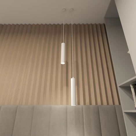 Подвесной светильник Denkirs Tube DK4050-WH (220V, на проводе, круглые)