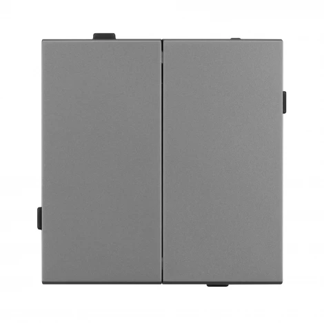 Механизм выключателя двухклавишный проходной SWT-TENDO-MKP2-PL-GR (230V, 10A) (Arlight) 054068