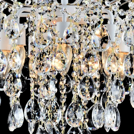 Потолочная люстра хрустальная на штанге Reluce 04055-0.3-07 WH+GOLD PN (220V)